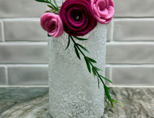 Let’s Make a Frosted Candleholder